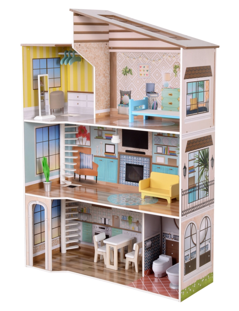 Olivia's Little World - Olivia's Little World - Dreamland Mediterranean Doll House - Multi-Color
