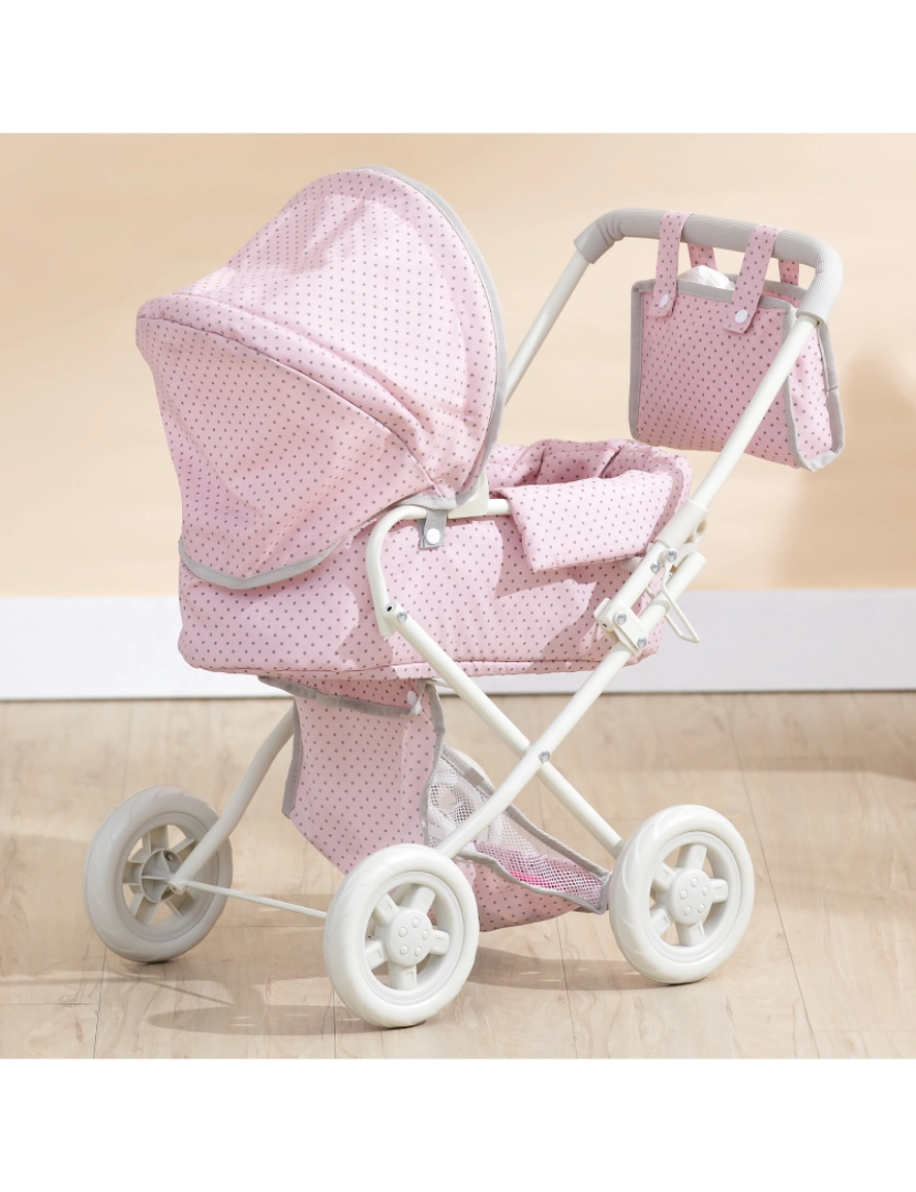 imagem de Olivia's Little World Polka Dots Princess Deluxe Baby Doll Stroller, Pink3