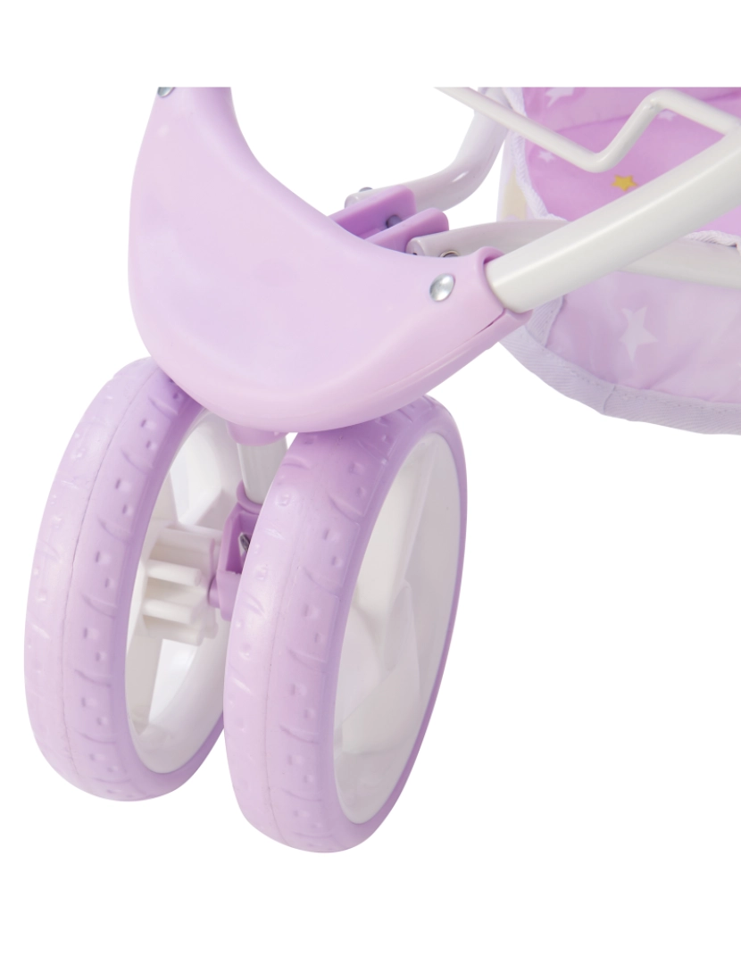 imagem de O Little World Twinkle Stars Princess 2-In-1 Baby Doll Stroller, Roxo7