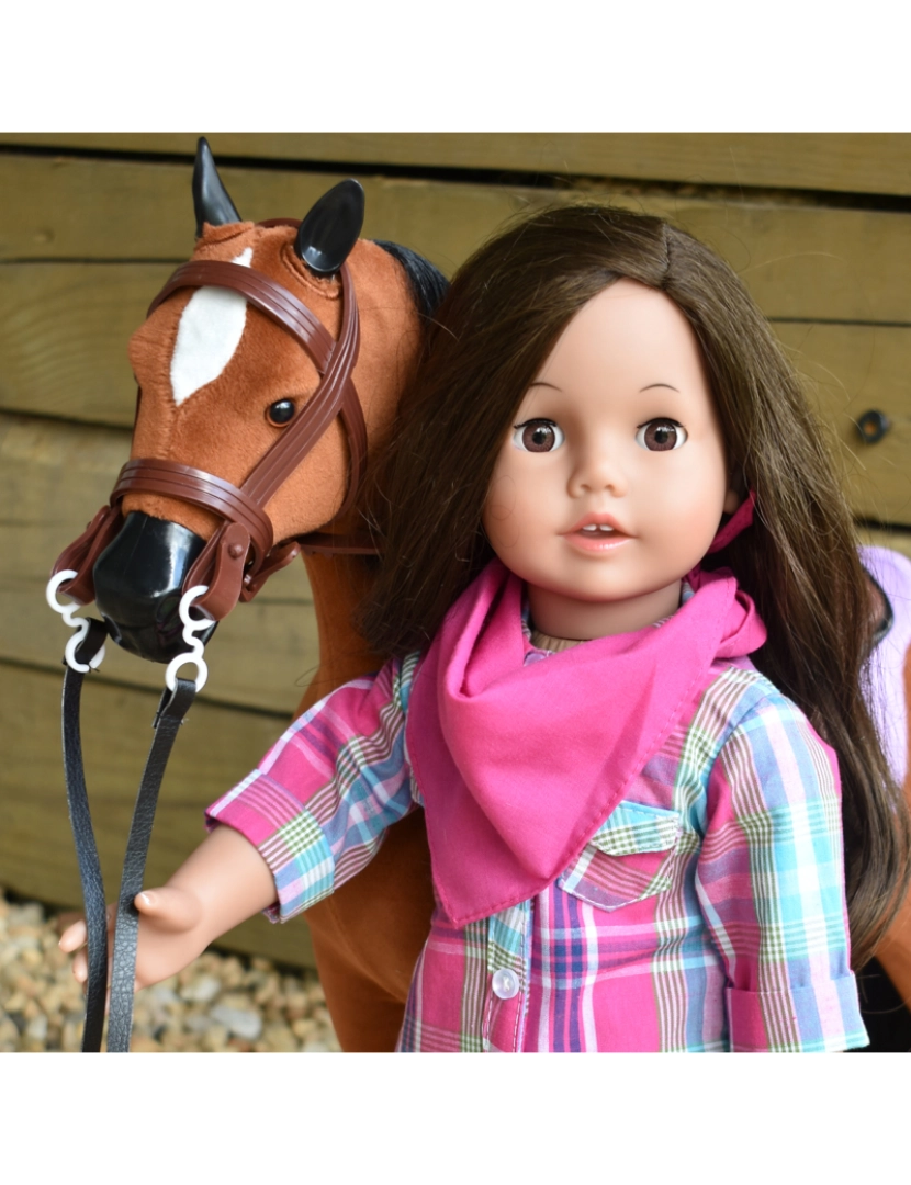 imagem de Sophia por Teamson crianças boneca tamanho cavalo e acessórios conjunto para 18" bonecas2