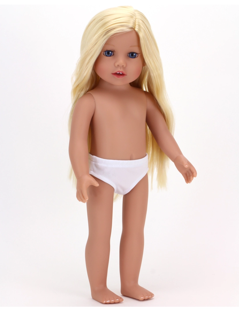 imagem de Sophia's By Teamson Kids 18" All Vinyl Blonde Hair Doll "Chloe" com olhos azuis5