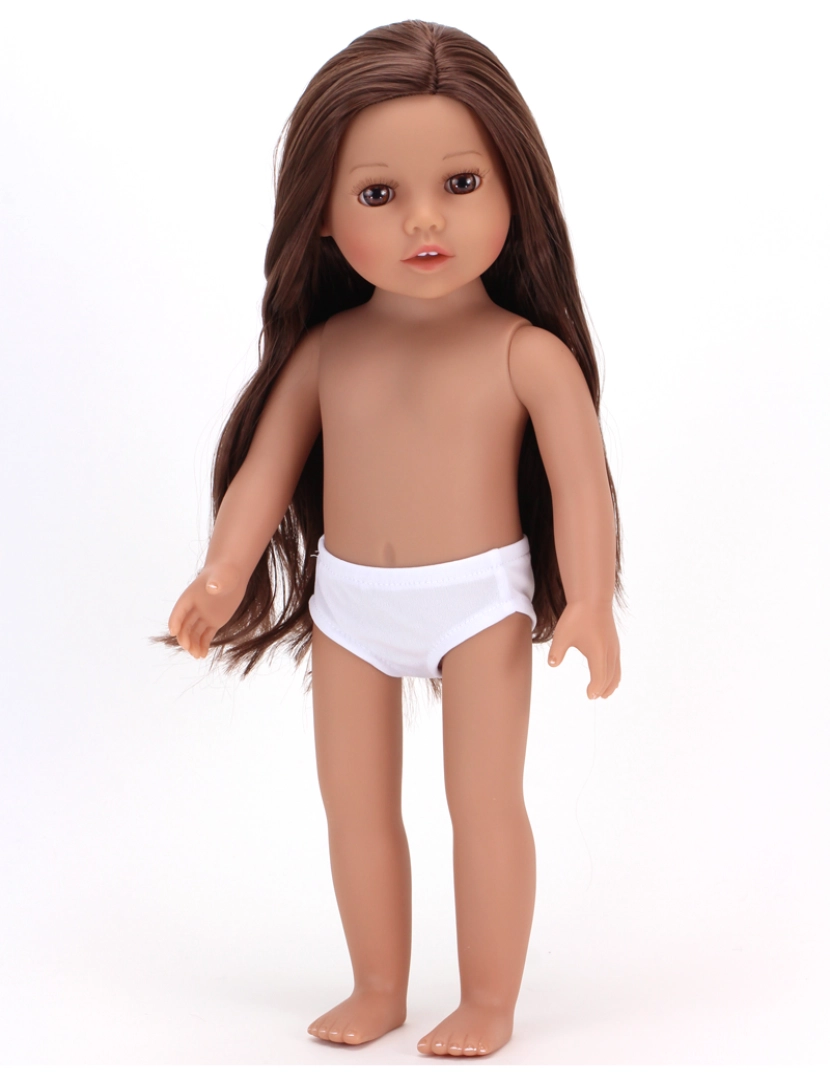 imagem de Sophia's By Teamson Kids 18" All Vinyl Brunette Hair Doll "Miley" Brown Eyes4