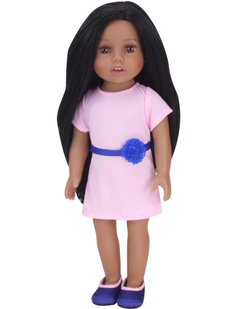 imagem de Sophia's By Teamson Kids 18" All Vinyl Dark Brown Hair Doll Brooklyn Brown Eyes3