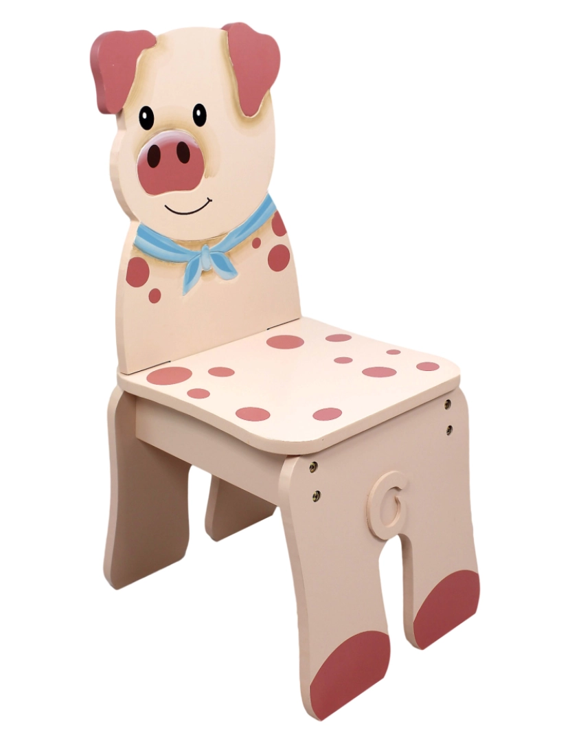 imagem de Campos de fantasia - Mobília de brinquedo -Happy Farm Chair - Porco1