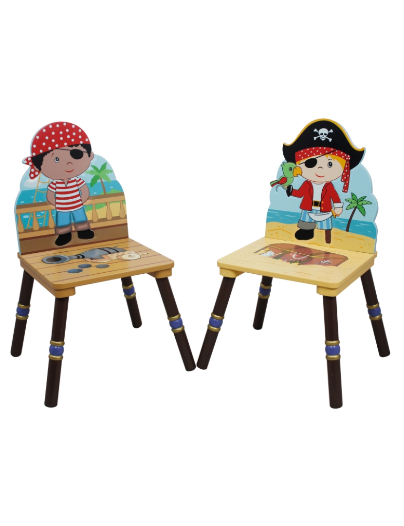 imagem de Campos de fantasia - Toy Furniture -Pirate Island Set de 2 cadeiras -A1