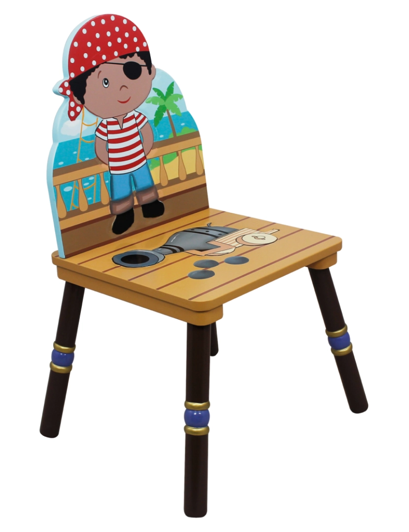 imagem de Campos de fantasia - Toy Furniture -Pirate Island Set de 2 cadeiras -A4