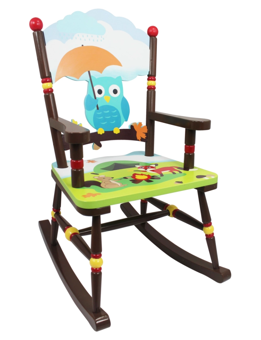 imagem de Campos de fantasia - Móveis de brinquedo - cadeira de balanço de Woodland encantada1