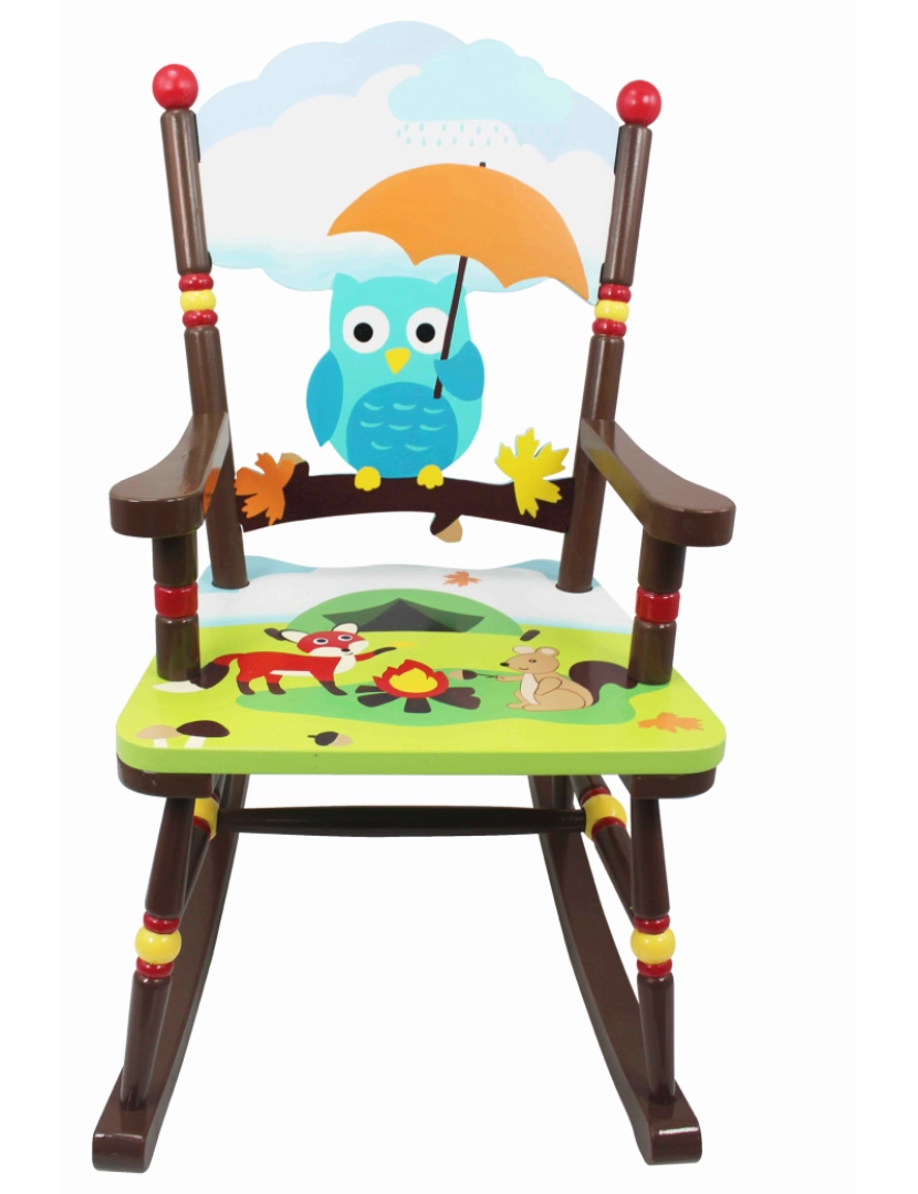 imagem de Campos de fantasia - Móveis de brinquedo - cadeira de balanço de Woodland encantada4