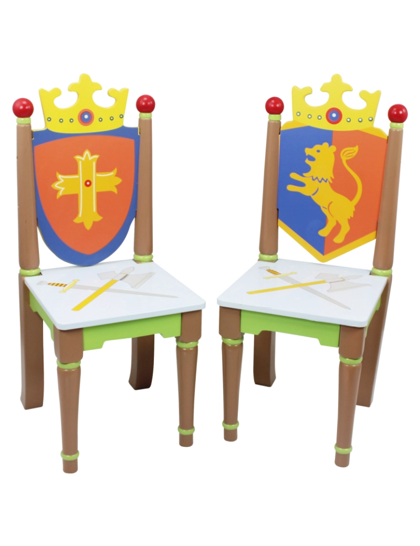 imagem de Campos de fantasia - Toy Furniture -Knights & Dragons Set de 2 cadeiras1