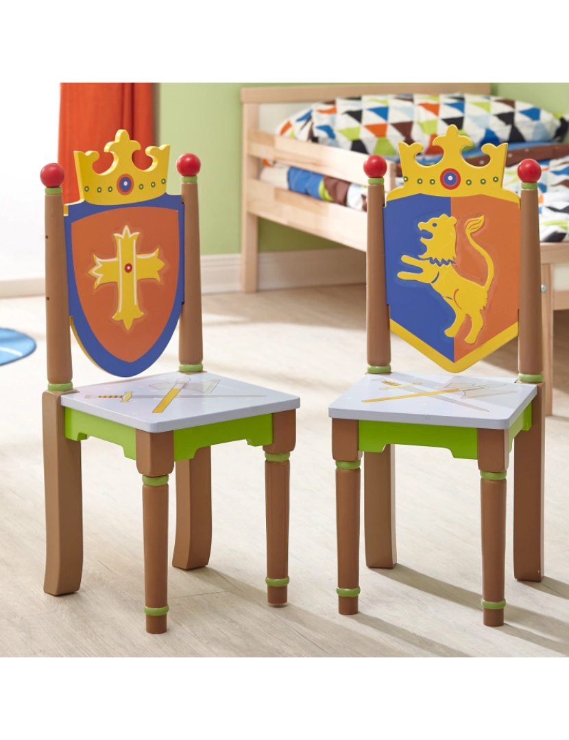 imagem de Campos de fantasia - Toy Furniture -Knights & Dragons Set de 2 cadeiras2