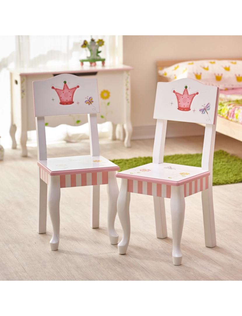 imagem de Campos de fantasia - Toy Furniture -Princess & rã conjunto de 2 cadeiras3