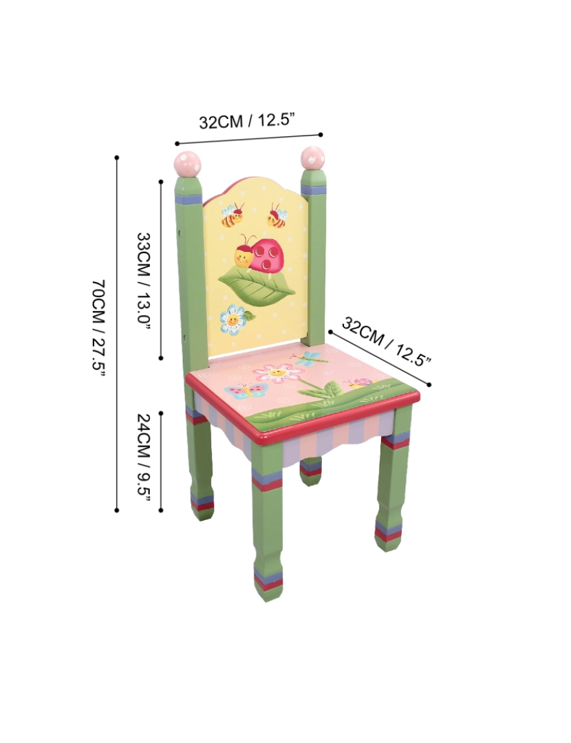 imagem de Campos de fantasia - Mobília de brinquedo - Conjunto de jardim mágico de 2 cadeiras3