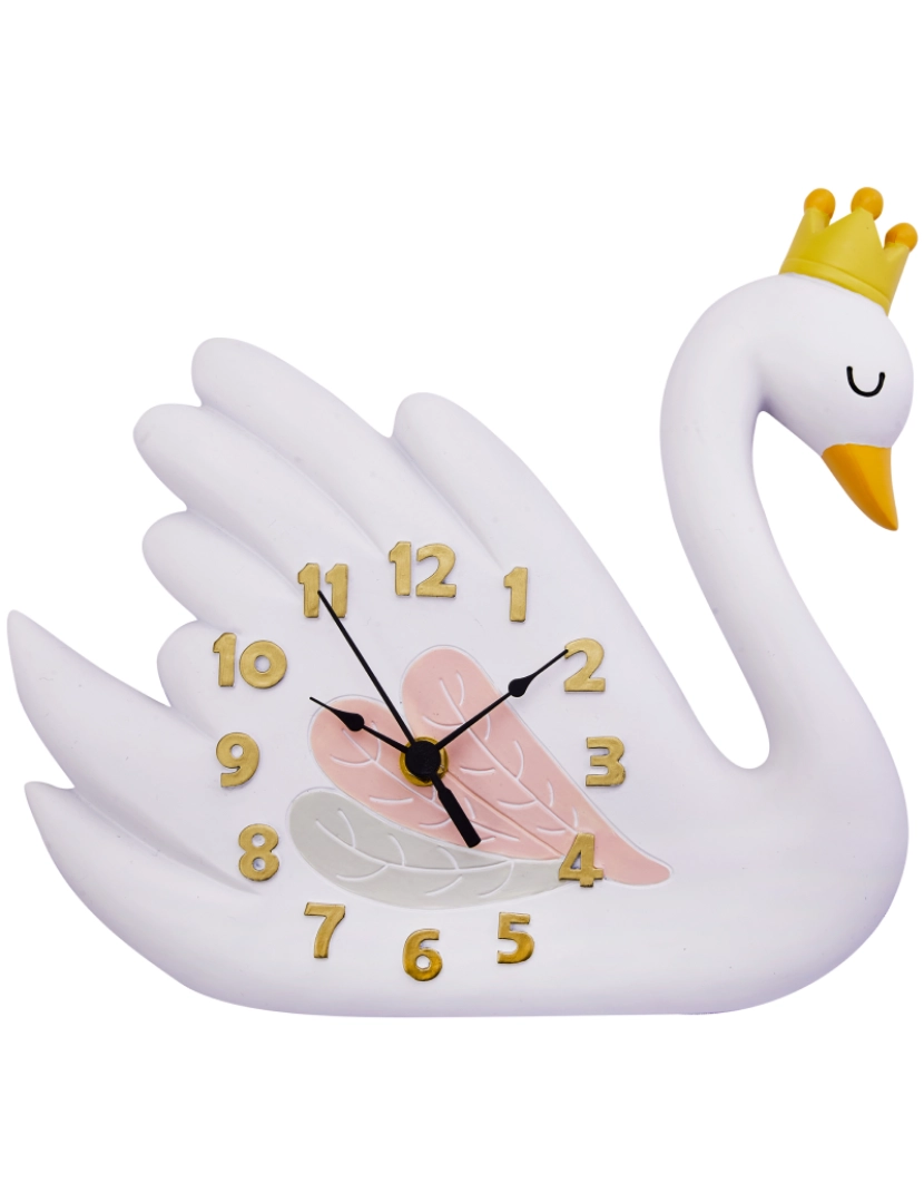 imagem de Campos de fantasia - Toy Furniture -Swan Lake Wall Clock1