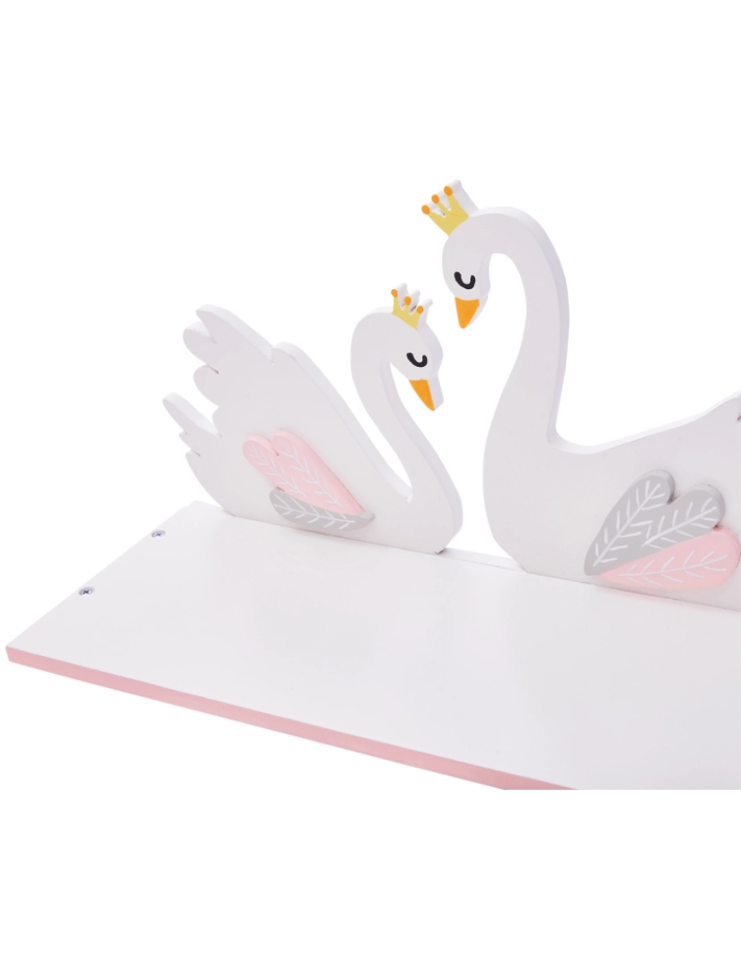 imagem de Campos de fantasia - Toy Furniture -Swan Lake Peg Hook e prateleira de parede5