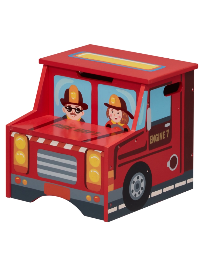 imagem de Campos de fantasia - Mobília do brinquedo - Little Fire Fighters Step Stool1