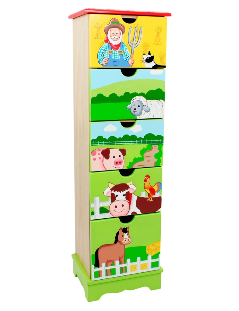 imagem de Campos de fantasia - Mobília de brinquedo -Happy Farm Drawer Cabinet1