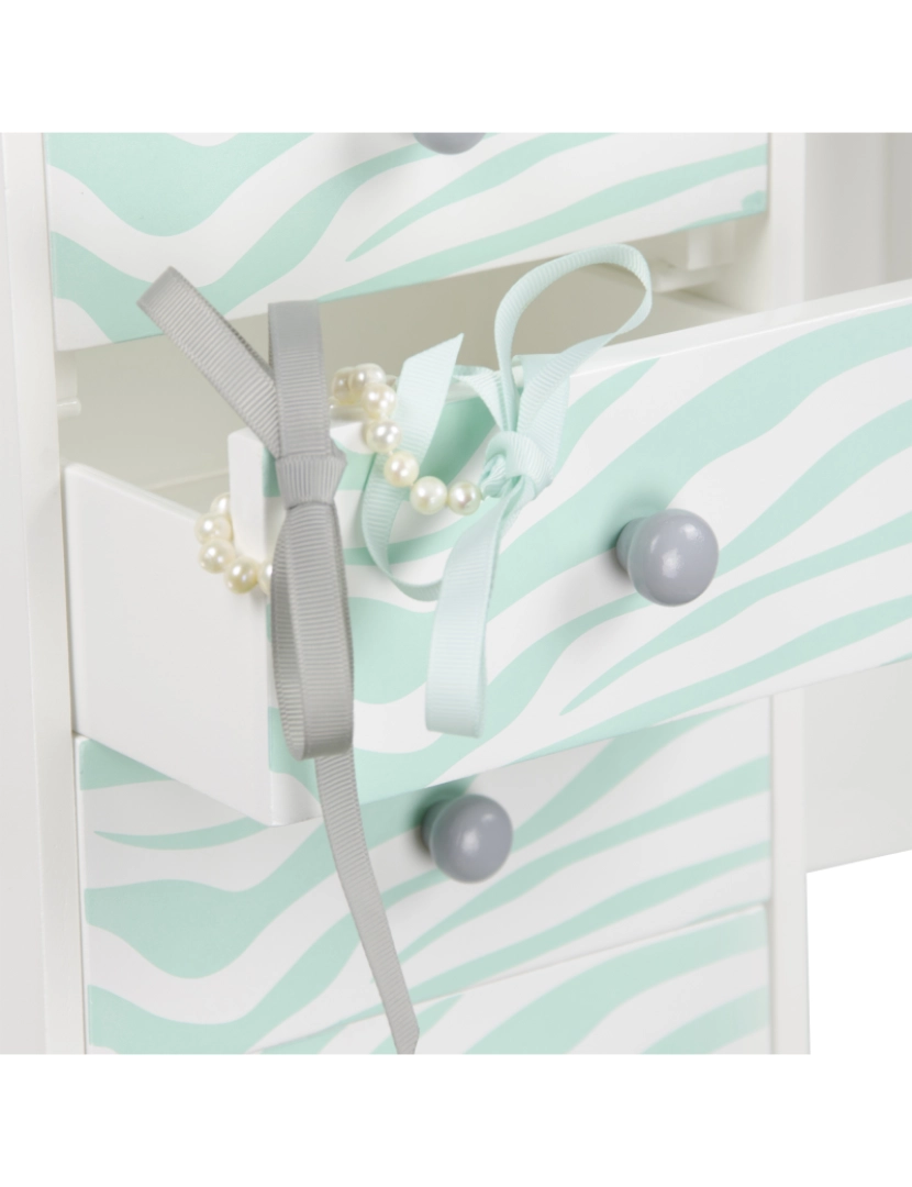 imagem de Fantasia Campos Moda Zebra Impressões Irina Toy Jóias Armoire Azul / Branco4