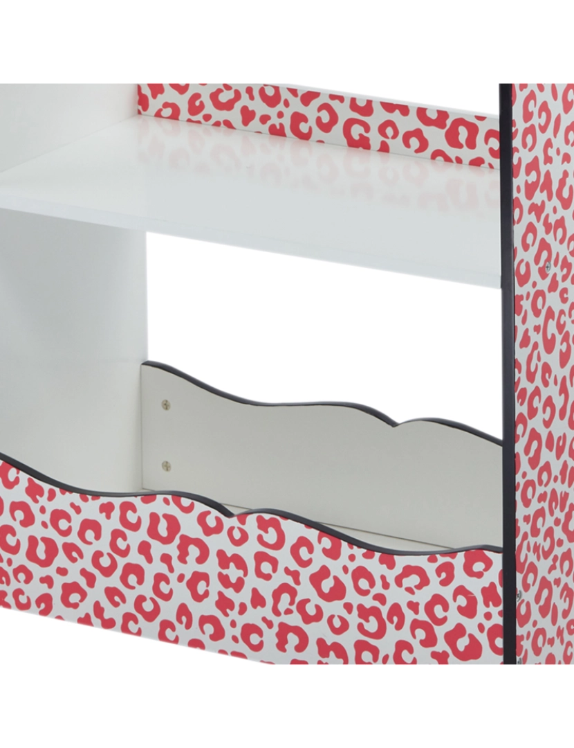 imagem de Teamson Kids Leopard Impressões Karlie Bookshelf - Rosa / Preto4