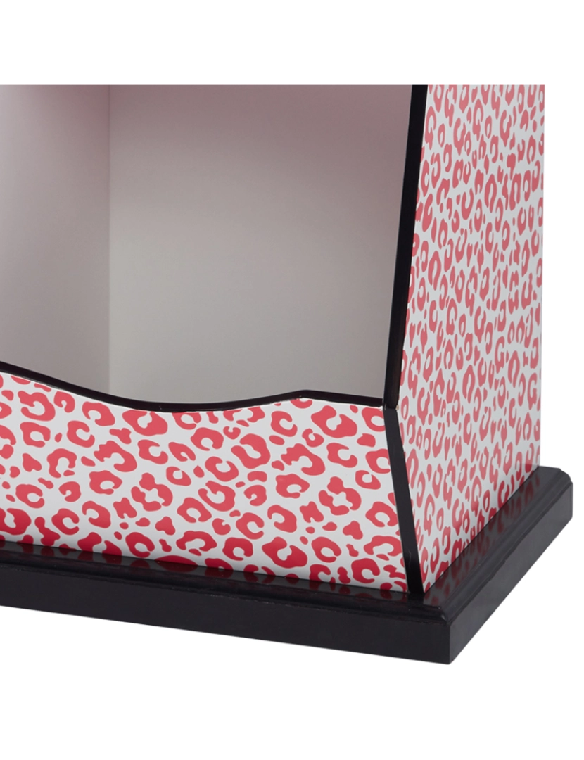 imagem de Fantasia Campos - Moda Leopard Impressões Miranda Toy Cubby Storage - Rosa / Preto5