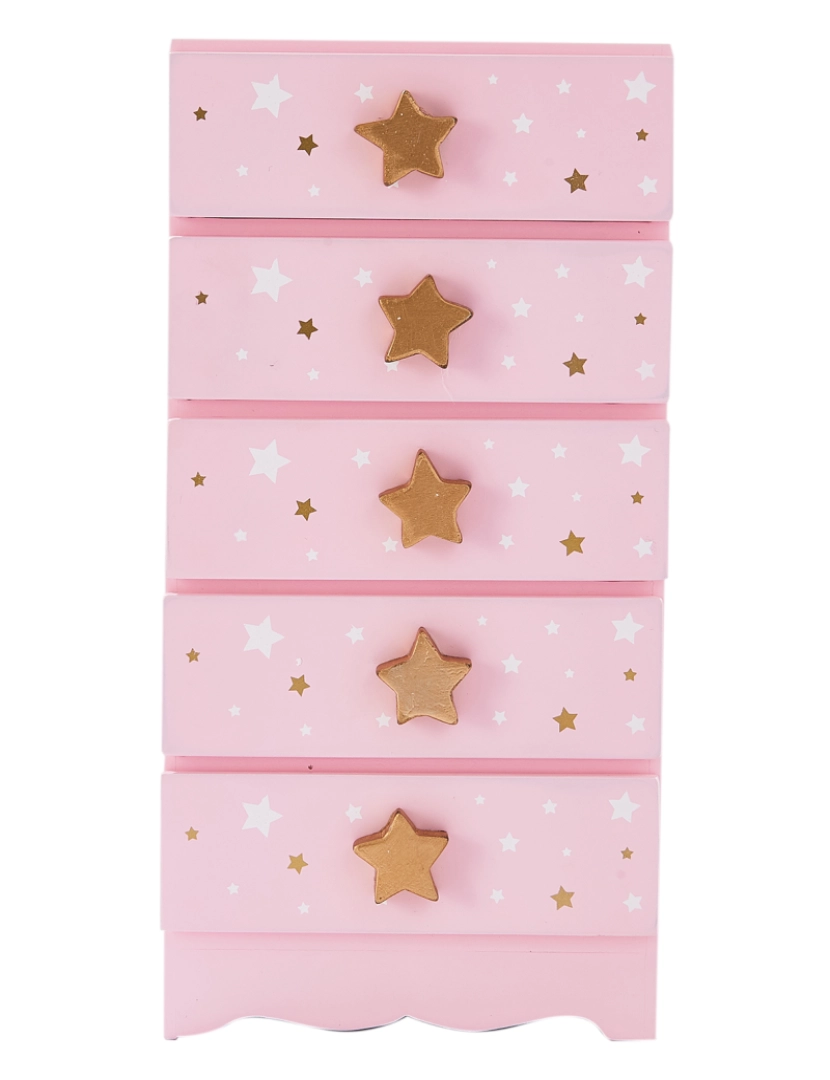 imagem de Fantasy Fields - Fashion Star Prints Renee Toy Jóias Box - Rosa / Branco / Ouro4