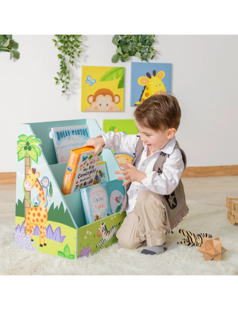 imagem de Fantasia Sunny Safari Toddler Bookshelf2
