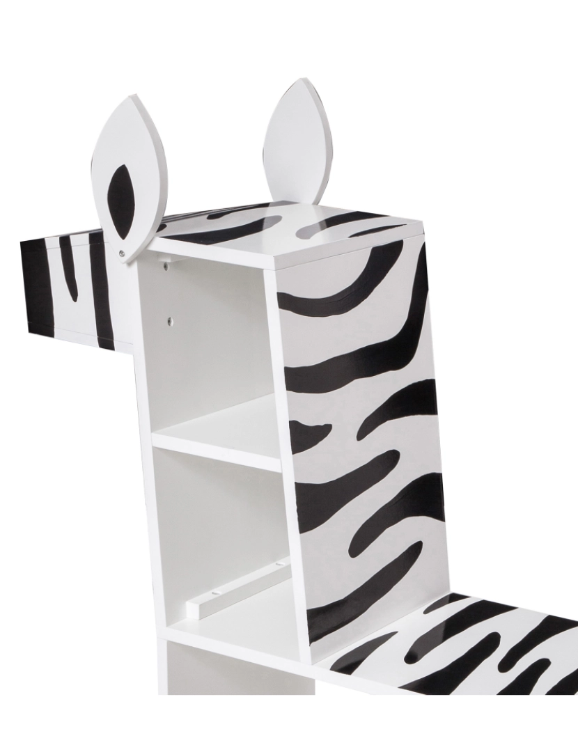 imagem de Teamson Kids Zoo Kingdom Zebra prateleira - branco/preto3