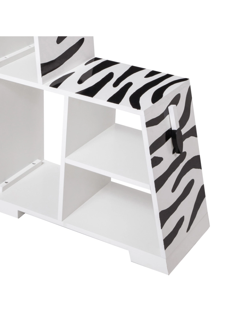 imagem de Teamson Kids Zoo Kingdom Zebra prateleira - branco/preto4