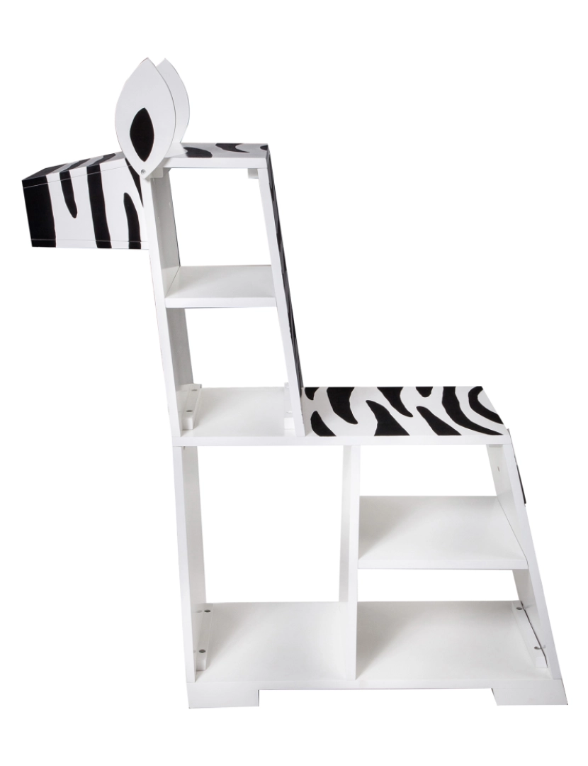 imagem de Teamson Kids Zoo Kingdom Zebra prateleira - branco/preto5