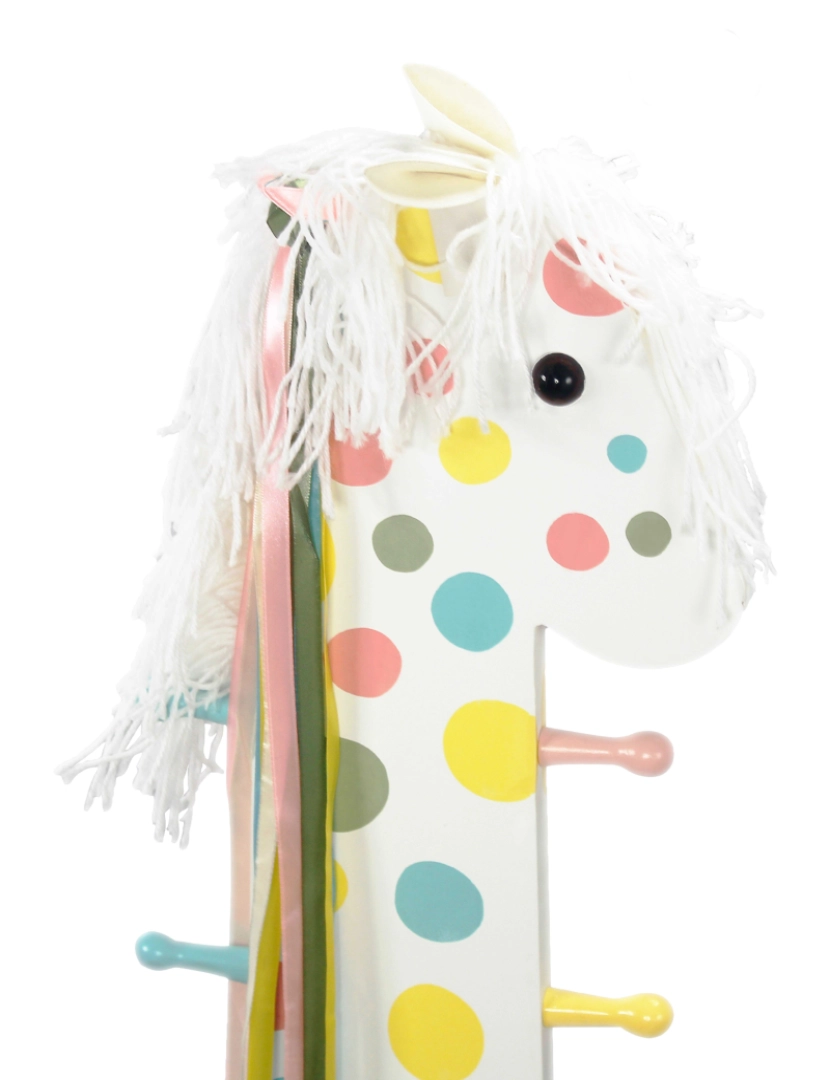 imagem de Campos de fantasia - Zoo Kingdom Pony Stool W / Rack de carne - Branco3