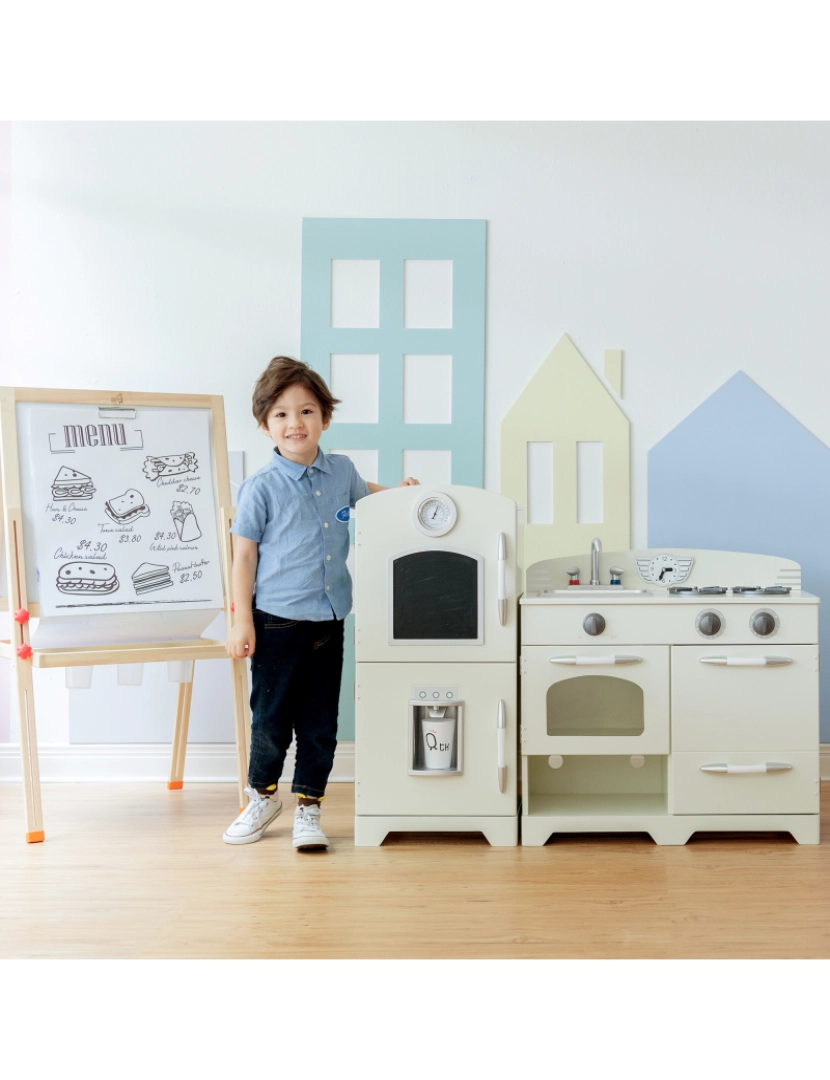 imagem de Teamson Kids Little Chef Fairfield Retro Play Kitchen - Marfim2