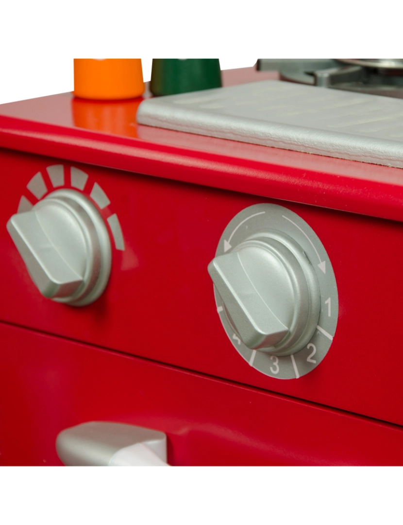 imagem de Teamson Kids Little Chef Amsterdam Retro Play Kitchen - Vermelho3