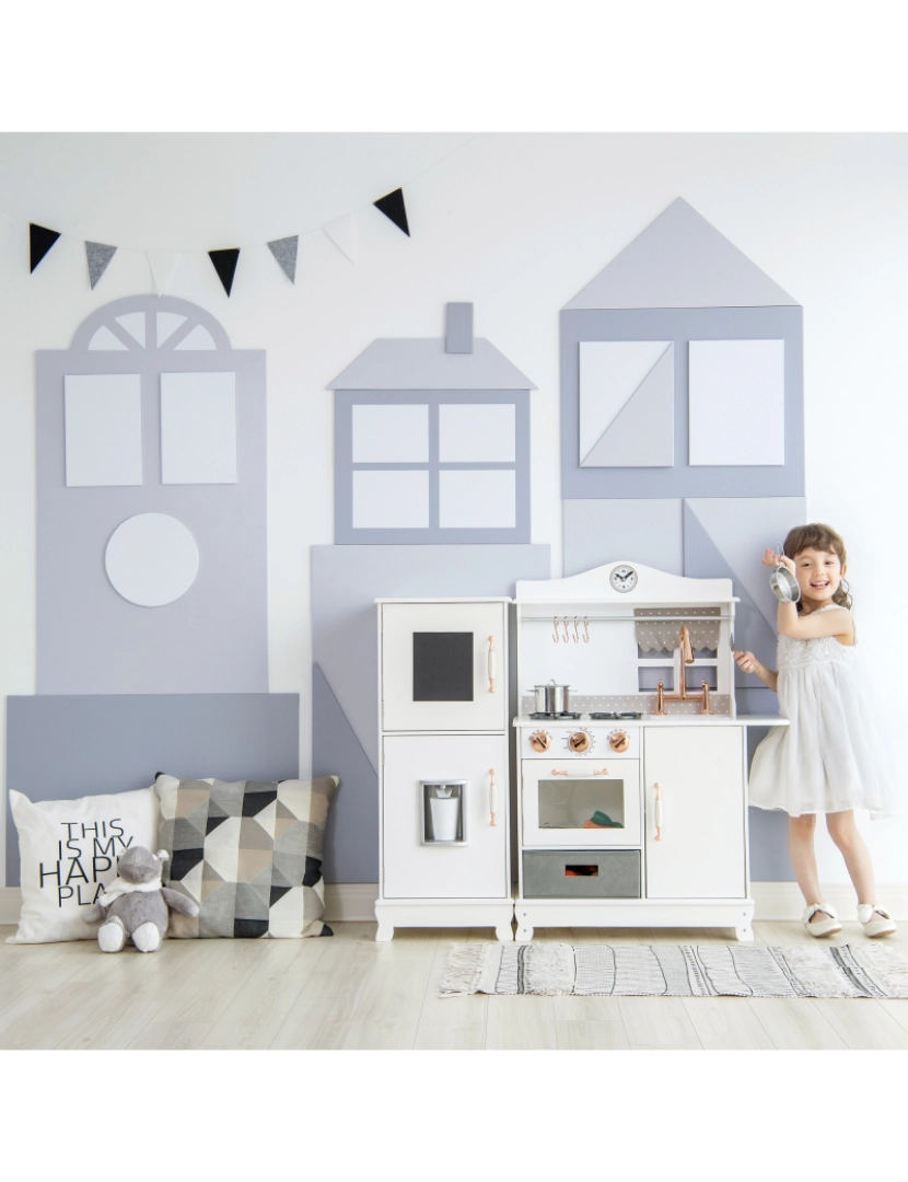 imagem de Teamson Kids Little Chef Marseille Retro Play Kitchen - Branco2