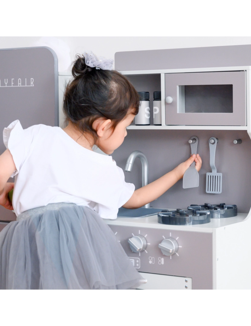 imagem de Teamson Kids - Little Chef Mayfair Retro Play Kitchen - Grey6