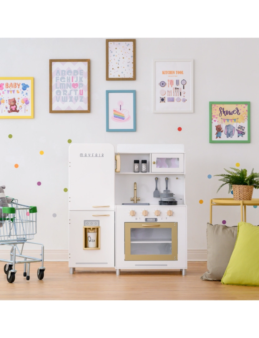 imagem de Teamson Kids - Little Chef Mayfair Retro Play Kitchen - Branco3