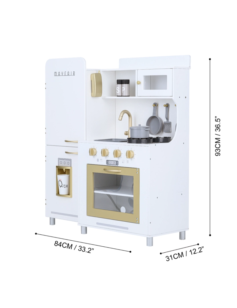 imagem de Teamson Kids - Little Chef Mayfair Retro Play Kitchen - Branco4