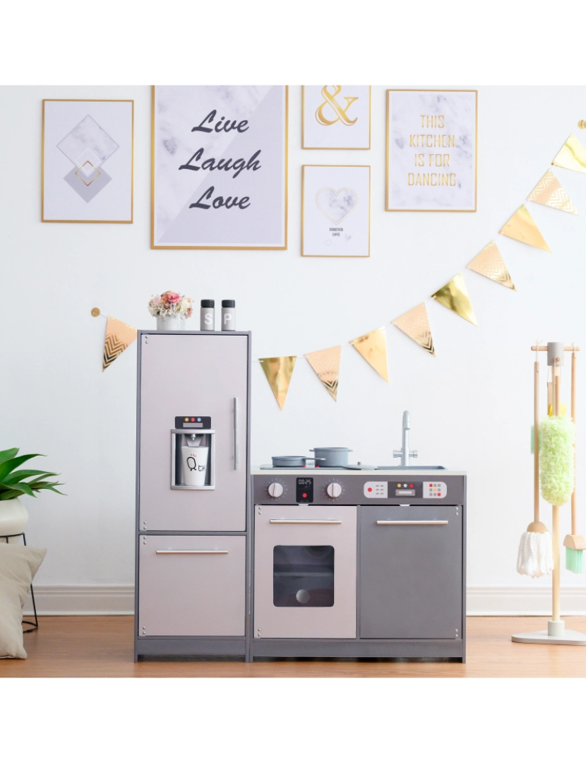 imagem de Teamson Kids - Little Chef Milano Modern Play Kitchen - Grey3