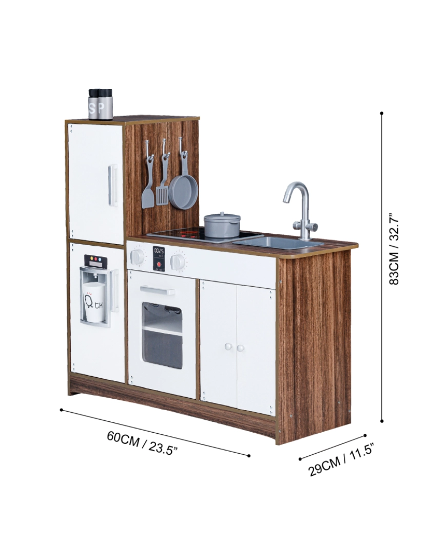 imagem de Teamson Kids - Little Chef Palm Spring Modern Play Kitchen - Branco / Madeira4