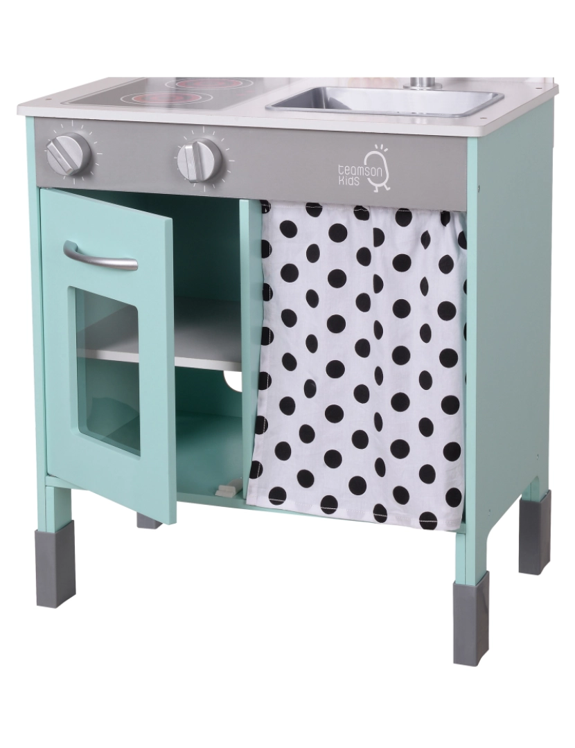 imagem de Teamson crianças pequeno Chef Philly moderno madeira cozinha Playset, Mint / branco7