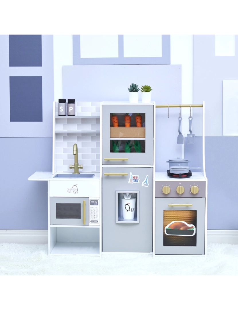 imagem de Teamson Kids - Little Chef Lyon Modern Play Kitchen - Cinzento3