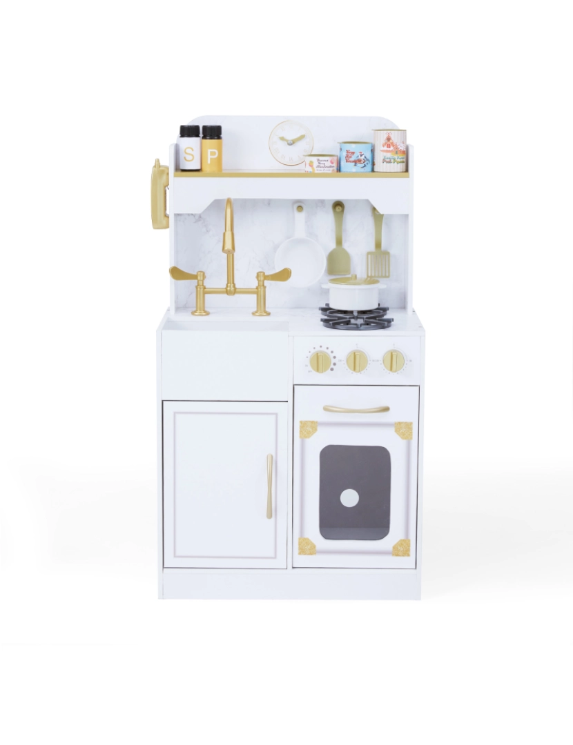 imagem de Teamson Kids Petite Versailles Classic Play Cozinha com Acessórios, Branco1