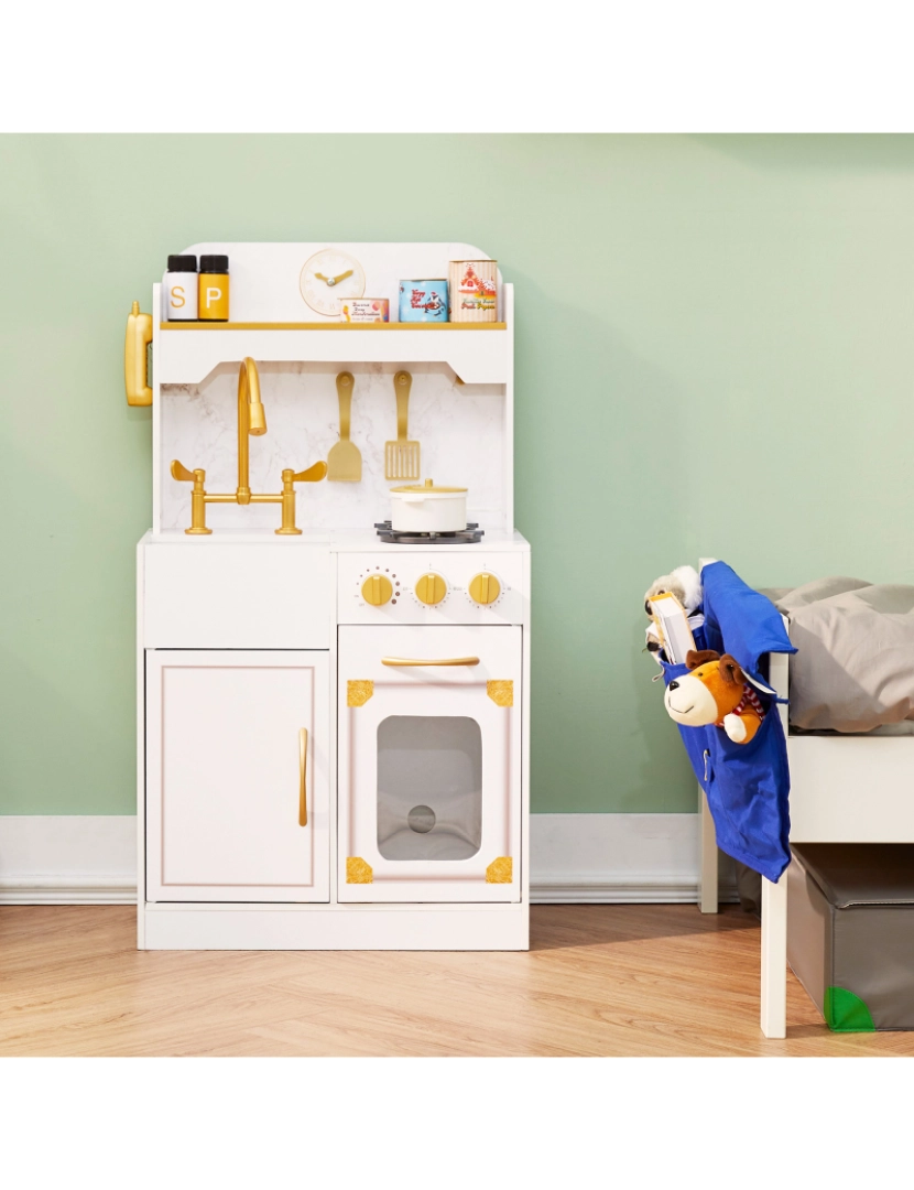 imagem de Teamson Kids Petite Versailles Classic Play Cozinha com Acessórios, Branco3