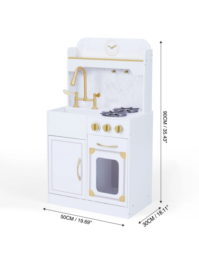 imagem de Teamson Kids Petite Versailles Classic Play Cozinha com Acessórios, Branco4