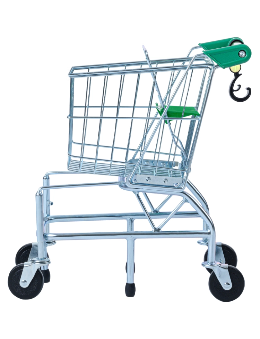 imagem de Teamson Kids Metal Supermercado Happy Shopping Cart, Verde5