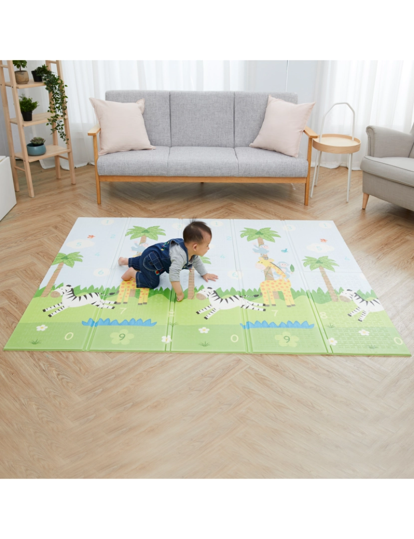 imagem de Teamson Kids - Safari Animal e Jardim Insetos Crianças Soft Foam Crawling Mat2