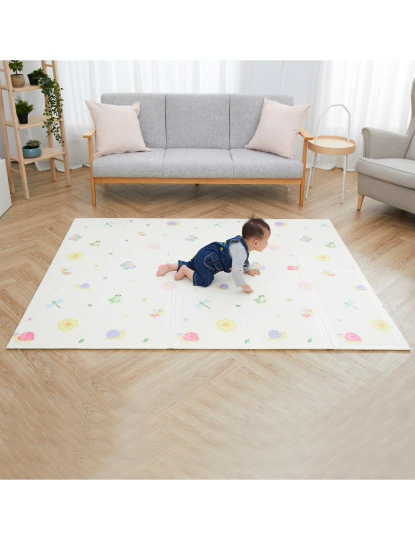 imagem de Teamson Kids - Safari Animal e Jardim Insetos Crianças Soft Foam Crawling Mat3