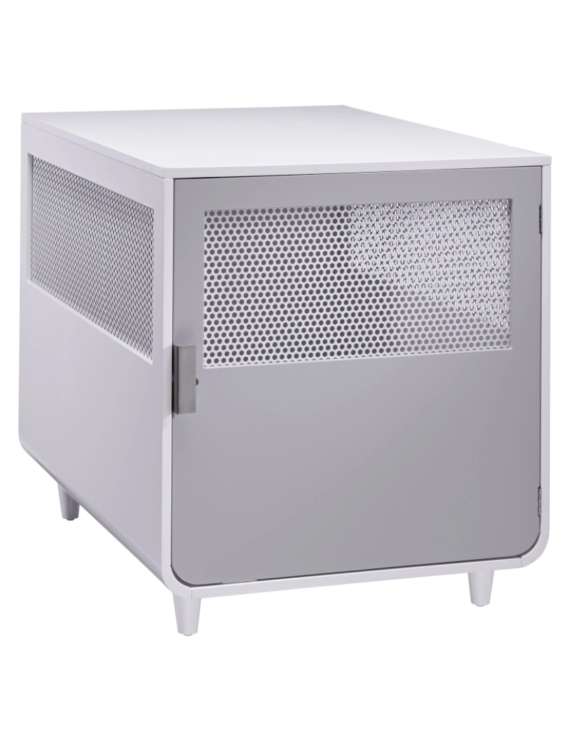 imagem de Grande cão Crate Puppy cama gaiola de madeira Kennel interno alpino branco St-H1000241