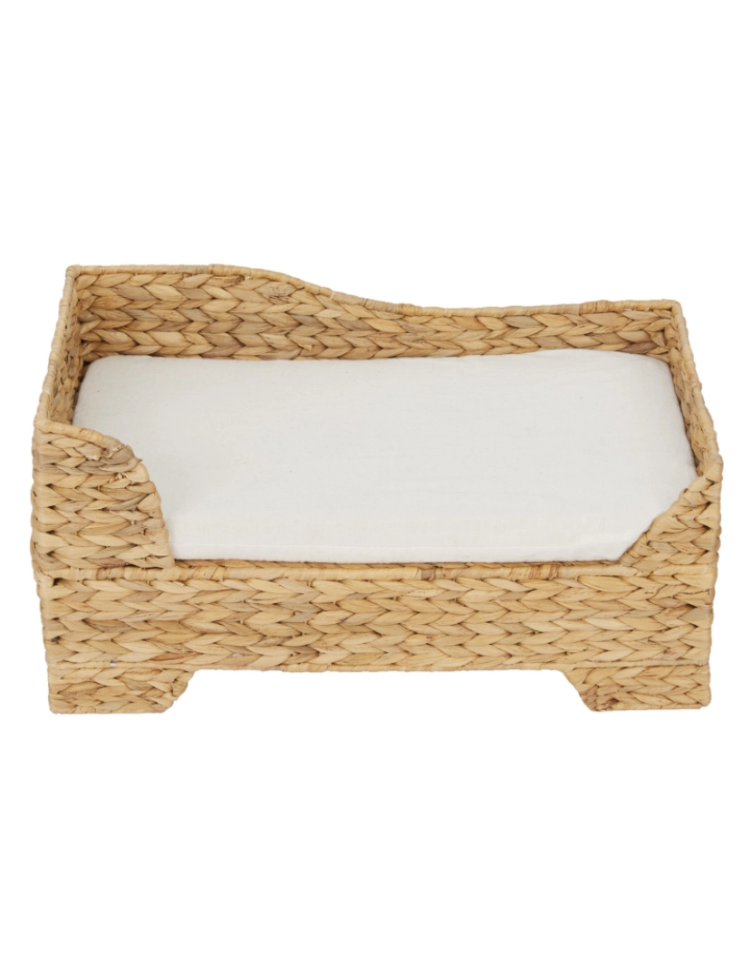 imagem de Teamson Pets Neith Wicker Seagras Pet Cat or Small Dog Daybed, Tan/Cream1