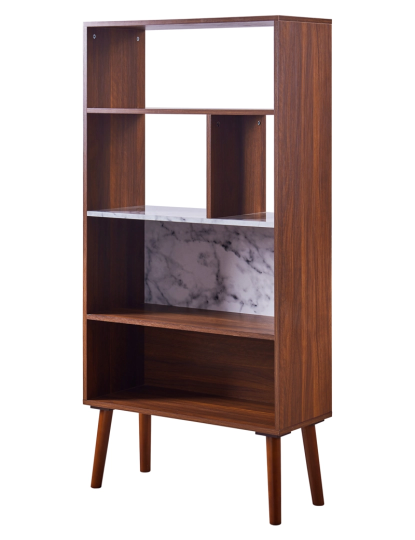 imagem de Teamson Home Kingston Bookcase with Faux Marble Top1