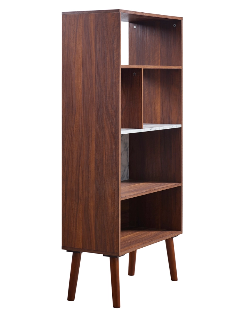 imagem de Teamson Home Kingston Bookcase with Faux Marble Top7