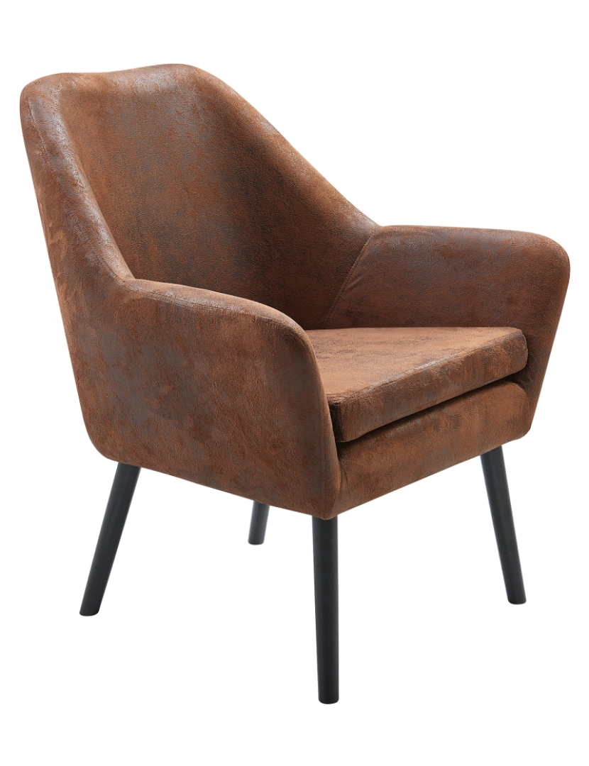 imagem de Versanora Accent Arm Chair Midcentury Design Divano Brown Vnf-00033Af-Uk6